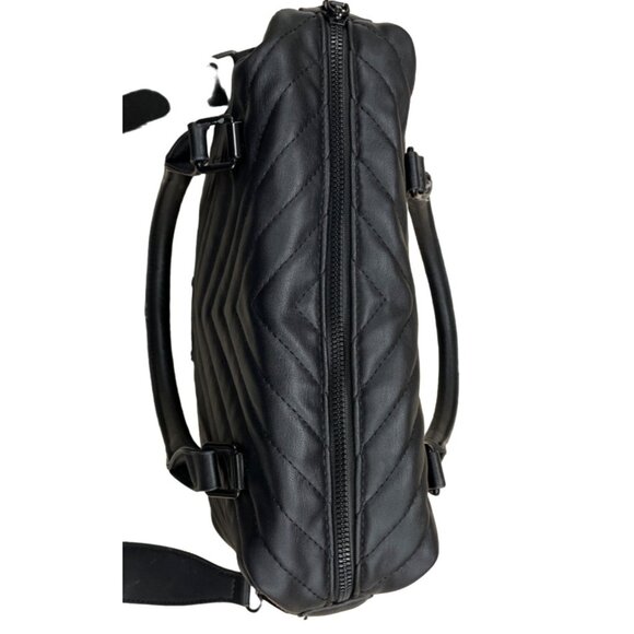 Darcy Marks Women's Black Quilted Crossbody Handbag Purse SKU 1453 - Picture 4 of 8